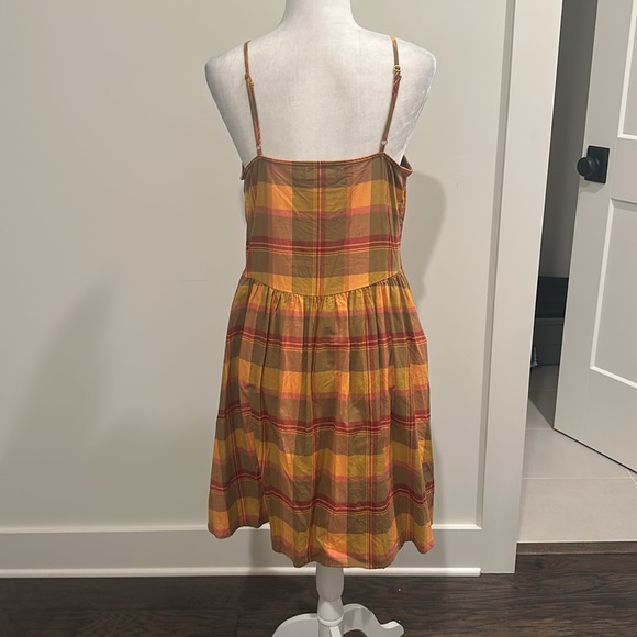 Madewell Plaid Babydoll Dress Sz M - Picture 7 of 11
